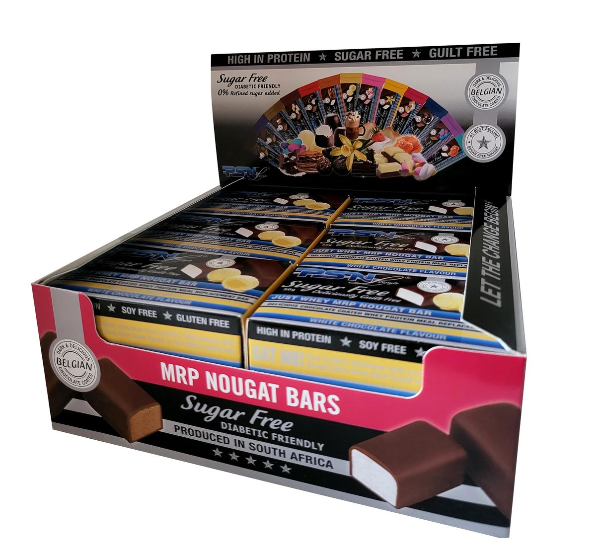 PSNLifestyle Sugar Free MRP Nougat Bars White Chocolate 12EA Shop
