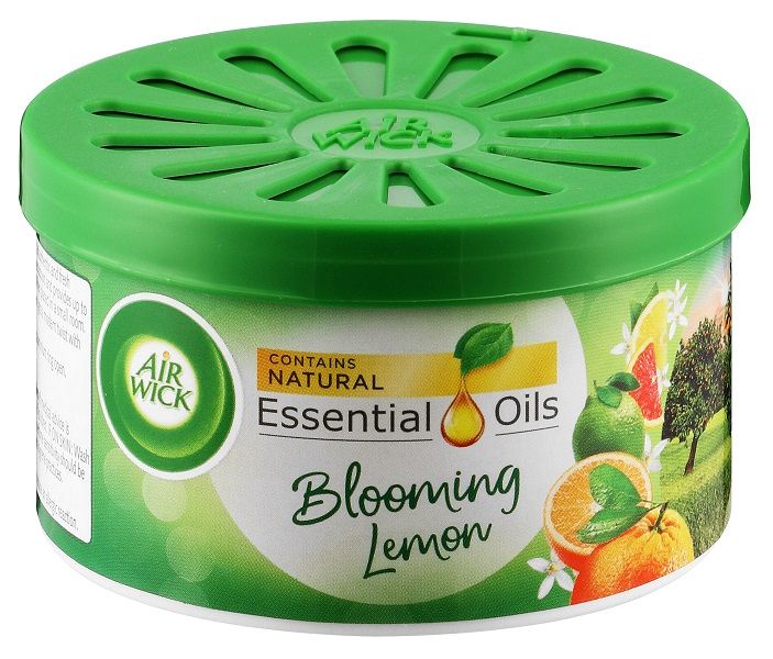 Airwick 24 x 70g - Essential Oils - Gel Diffuser Can - Blooming Lemon