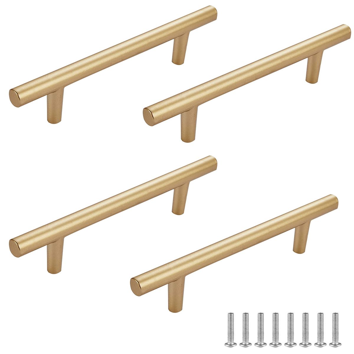 Pack of 4 Gold Cabinet Handles Drawer Pulls – 15cm