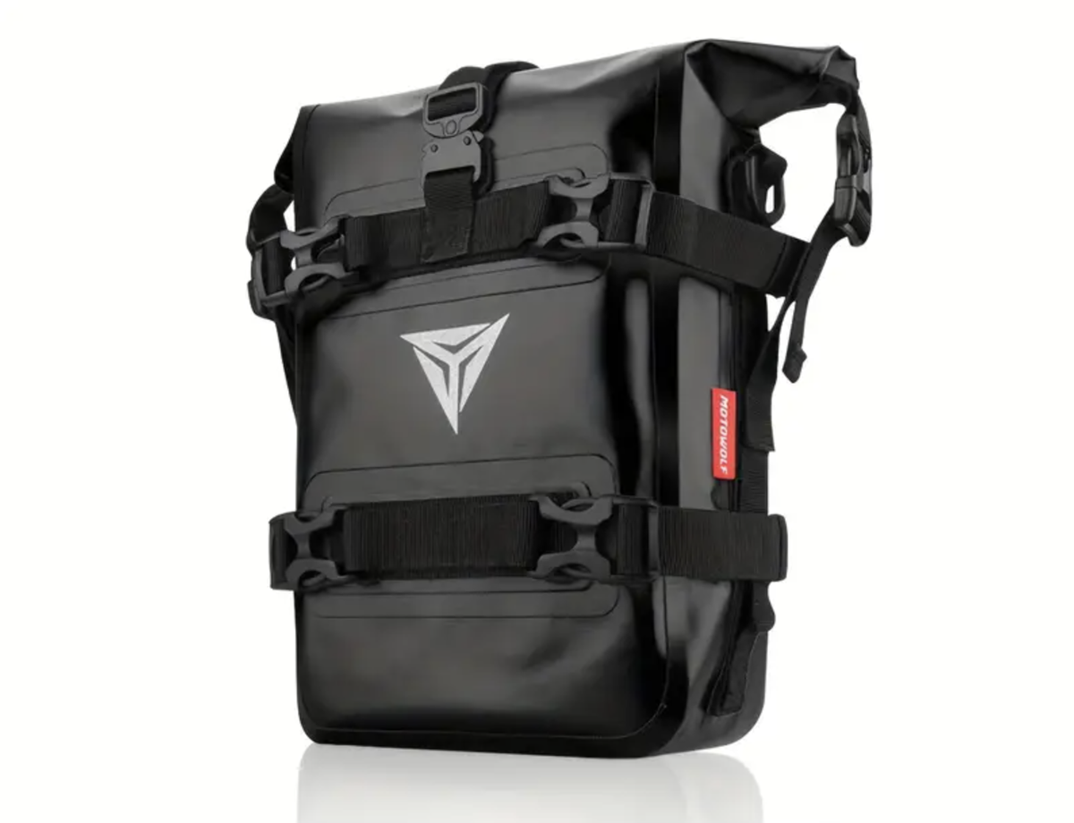 Motowolf Waterproof 8L Motorcycle Bar Bag with Adjustable Strap