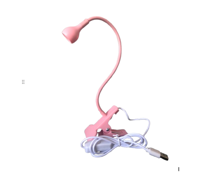 Mini Long Neck USB UV LED Nail Clip Lamp Nail Lamp 5W - Pink