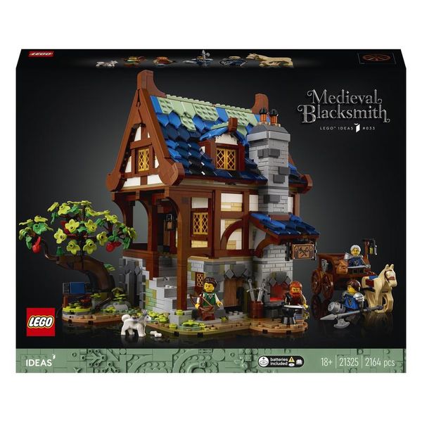 LEGO® Ideas Medieval Blacksmith 21325 Building Toy Set (2,164 Pieces)