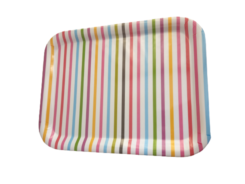 Trisa- Melamine Tray 38.5cm Stripes