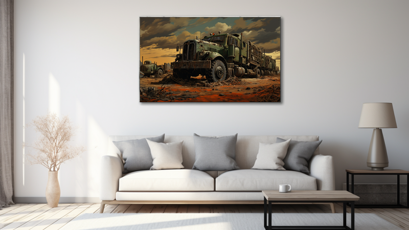 Canvas Wall Art - Obsolete Odyssey Abstract - MT0541