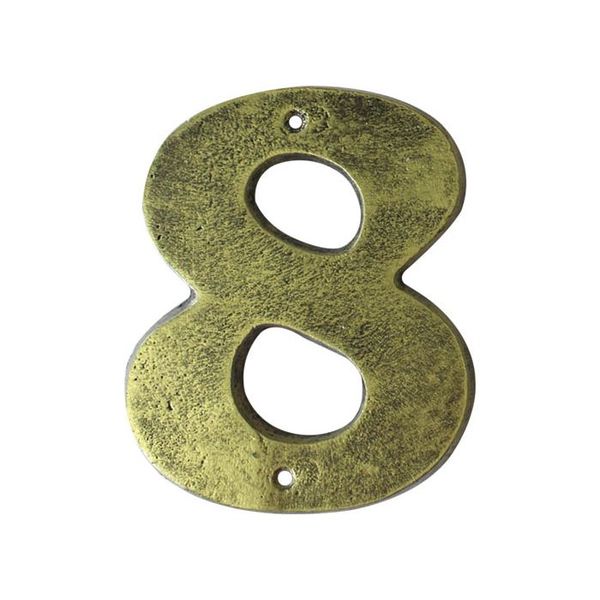 Antique Gold Numeral No .8 200mm