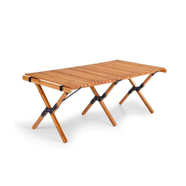Portable Picnic Table, Bambo Camping Tables Foldable, Beach Tables for Sand