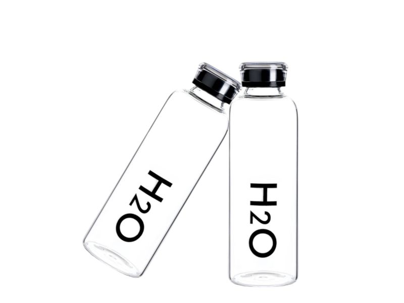 Glass Drinking Bottle 750ml - Set of 2