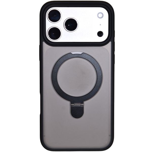 Phone Case With Magnetic Ring - Compatible With 17 Pro Max - Frosted Black