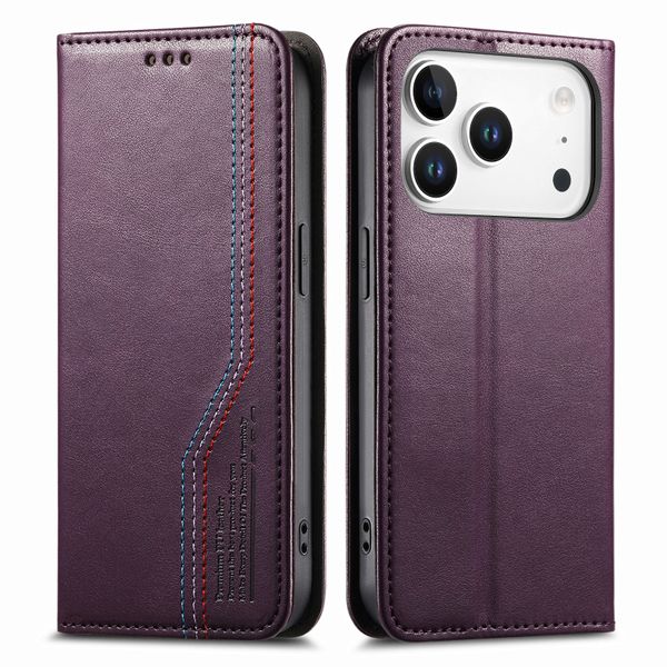 Business Flip Magnetic Phone Case Compatible with iPhone 17 Pro Max