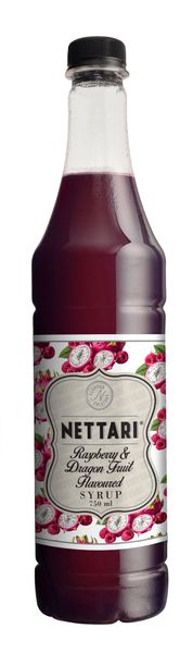 Nettari Raspberry &amp; Dragon Fruit Flavoured Syrup 750ml