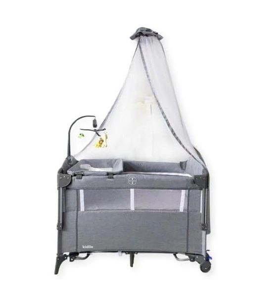 Multi-Functional Baby Bed with Changing Station &amp; Mosquito Net
