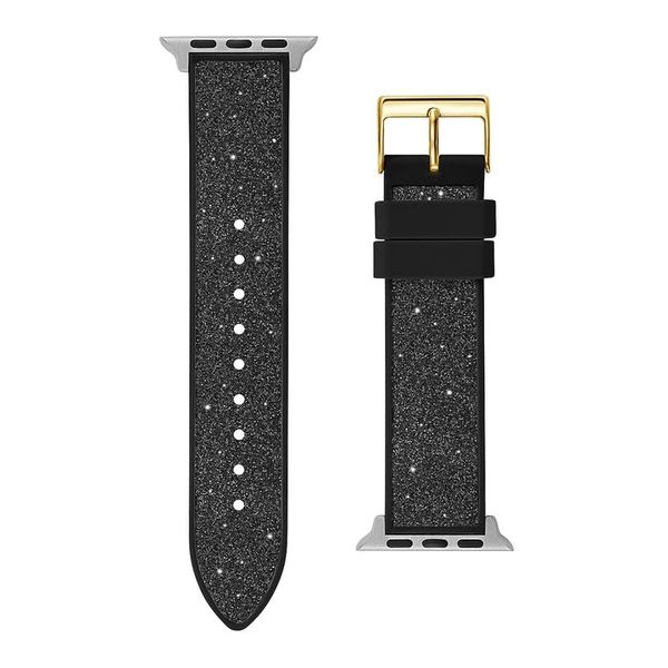Guess Glitter Leather on Silicone Strap for Apple 38-40mm Watch