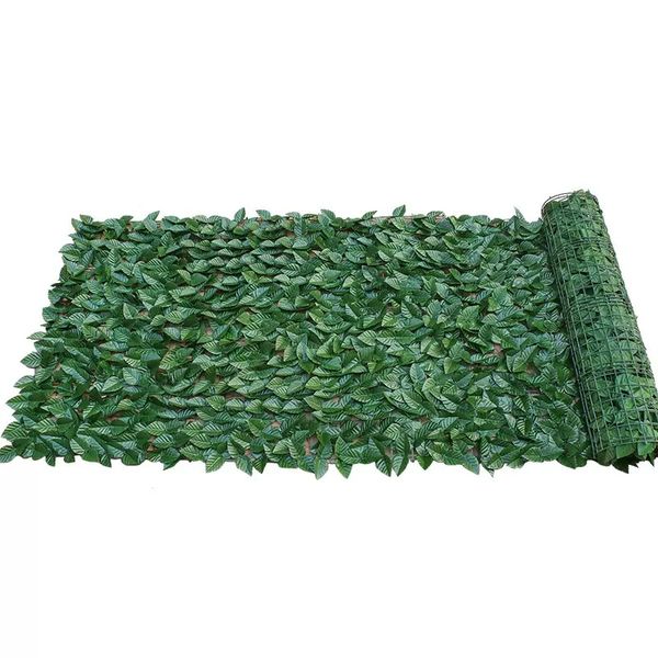Plastic artificial green leaf fence net, green plant wall, courtyard and ba