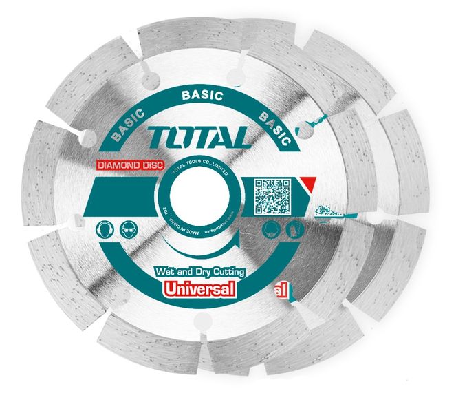 Total Tools 3Pcs 115mm Dry Diamond Disc Set