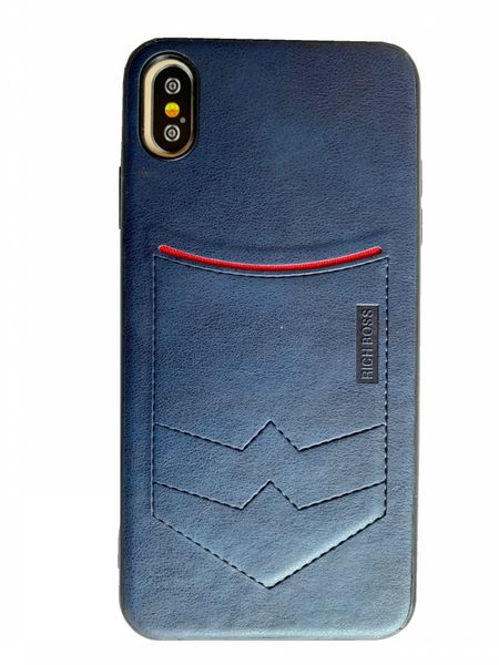 Apple iPhone XS Max 6.5" Leather Case Cover + ID Credit Card Slot Holder