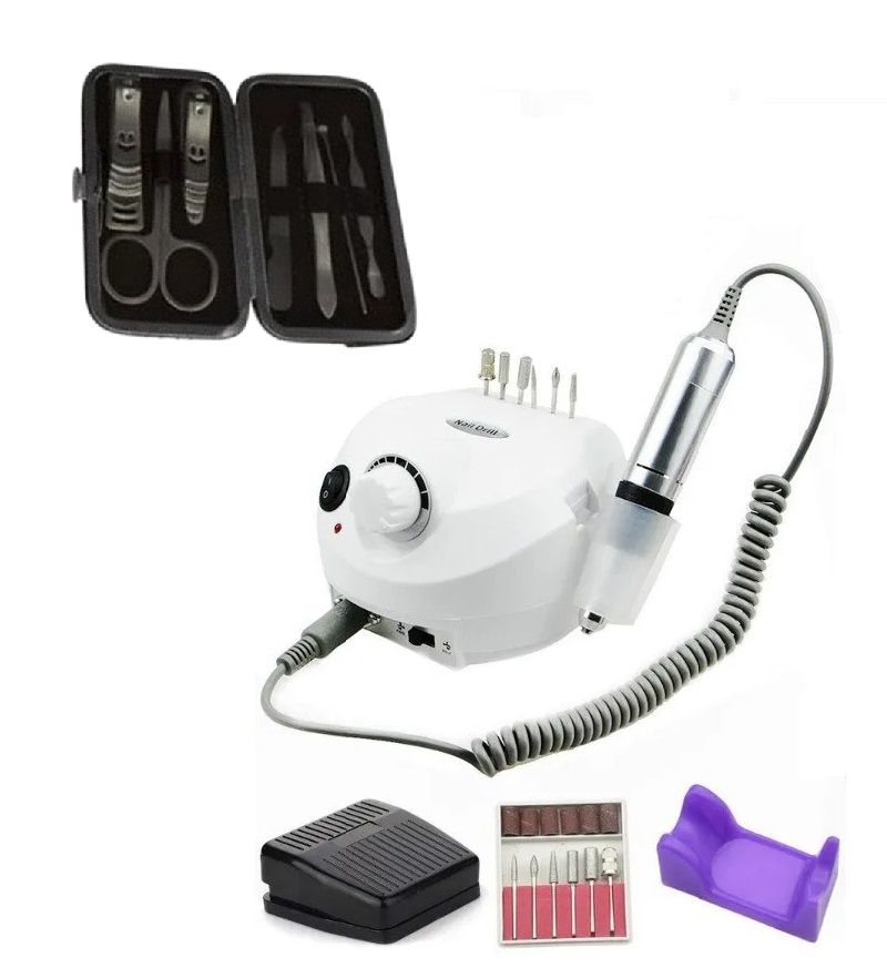 Nail Polisher Machine with Grooming Set White Shop Today. Get it