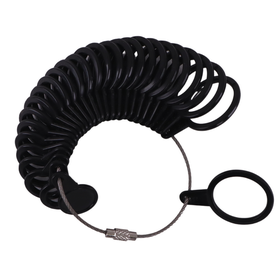 Ring Sizing Gauge - Plastic - Black | Buy Online in South Africa ...