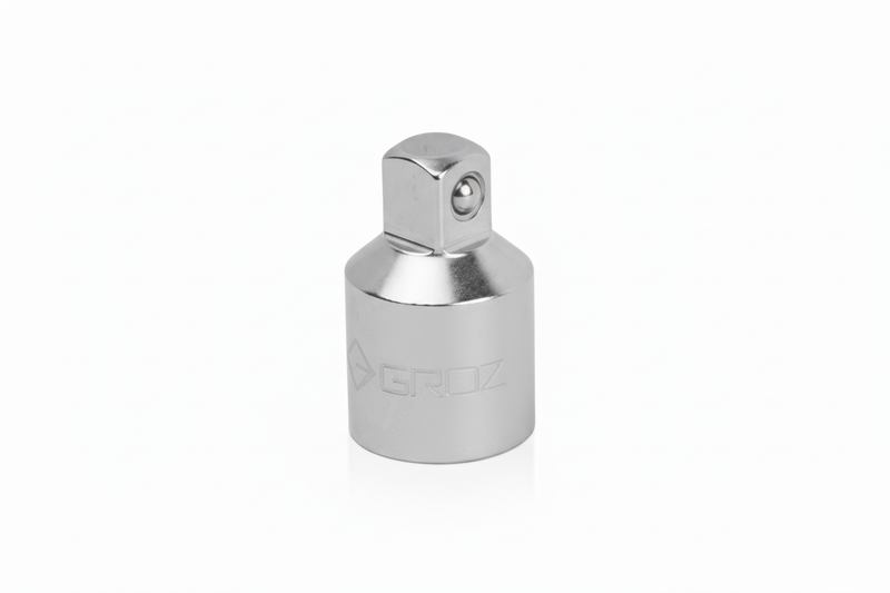 Groz 3/10.2 cm Female to 1/5.1 cm Male Reducer - Chrome Vanadium Steel