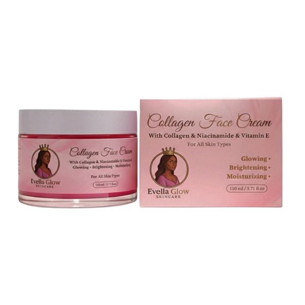 Evella Glow Luxury Collagen Cream - Deep Hydration &amp; Radiant Glow 110ml
