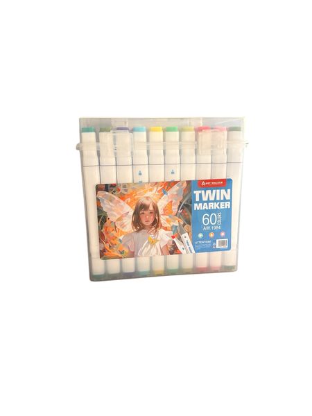 Twin Marker Set - 60 Dual-Tip Alcohol Markers