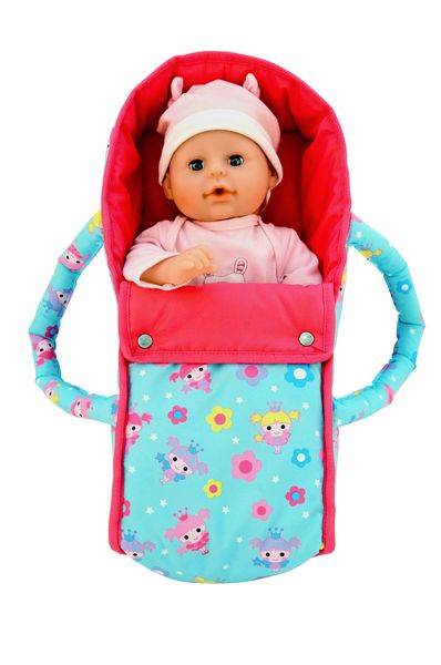 Baby Doll Carry Cot -Soft Portable Bed-Pretend Play, Imaginative, Nurturing