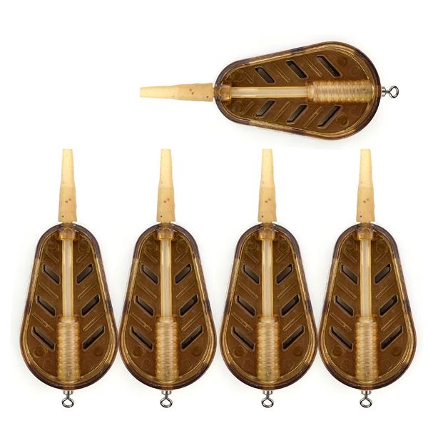 5Pcs Carp Fishing Method Feeder Cage 20G Quick Release Bait Cage