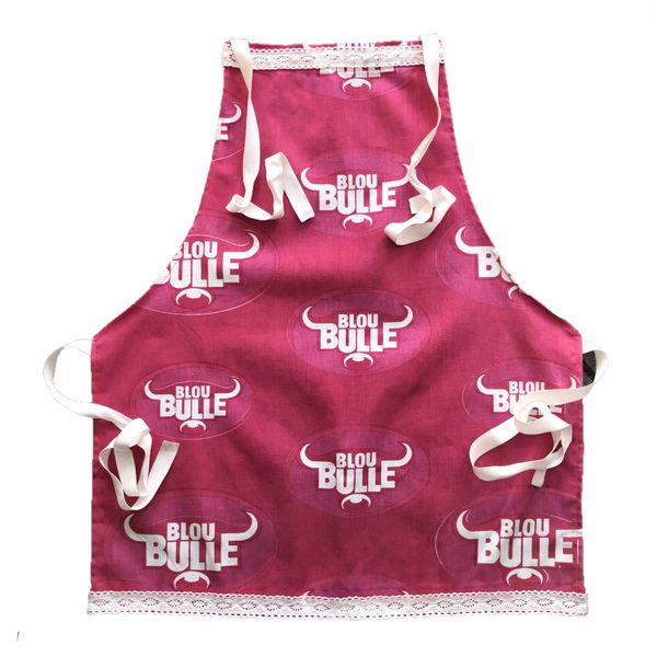 Pink Blue Bulls Polycotton Small Size Apron