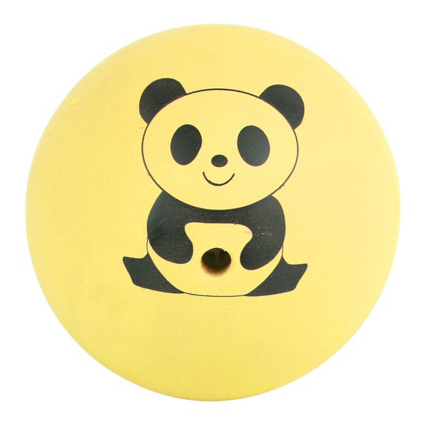 Squeaky Dog Toy Balls Latex Bite Resistant Interactive Smooth Pet Yellow