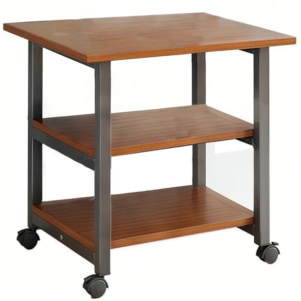 Printer Stand, Wood Printer Stand, Open Organizer Shelf, Mobile Heavy