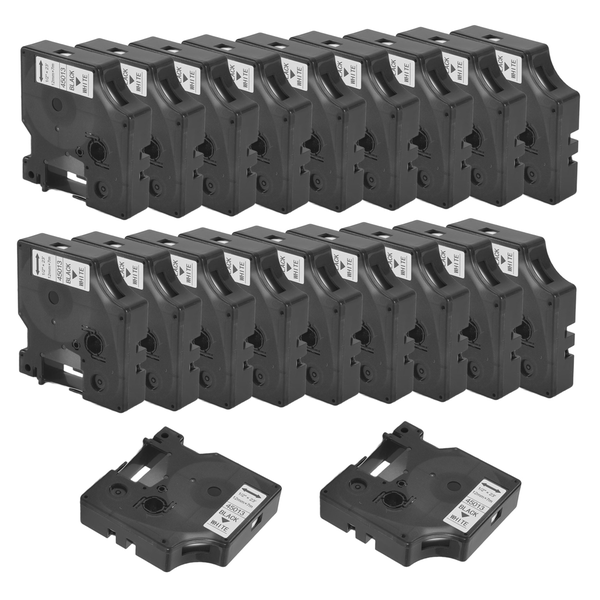 Black on White Label Ribbons for Dymo Label Manager 160 210 450 280