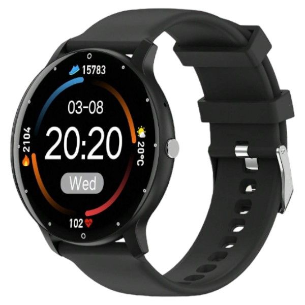 1.28" IP67 Water Resistant Sport Smart Watch With Health Monitoring -Black