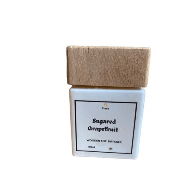 TTiana Wooden Top Diffuser - 180ml - Sugared Grapefruit