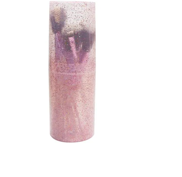 Professional Glitter Dust Makeup Brush Set - With Shimmer Storage Case