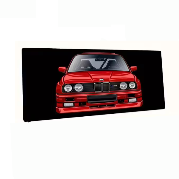 E30 M3 Replica Car Design Mouse Pad &amp; Desk Mat (30x60cm) Stitched Edges