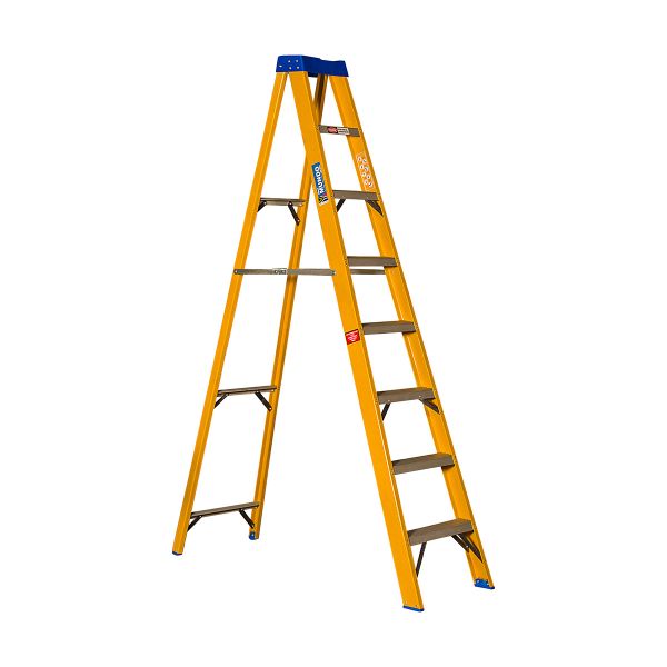 Mundo - 8 Step Ladder Single Sided - Full Fibreglass