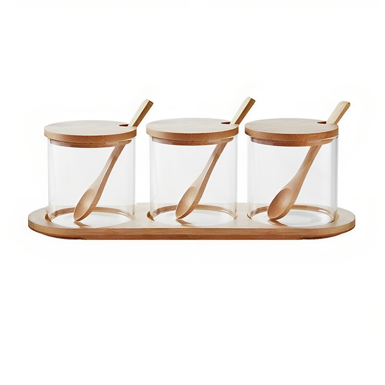 Set of 3 Glass Spice Jar Ngat Shop Today. Get it Tomorrow!