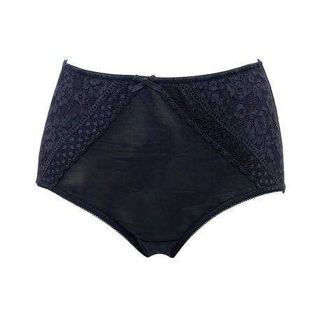 Mid-Rise Full Lace Underwear for Women Sexy Full Coverage Panty