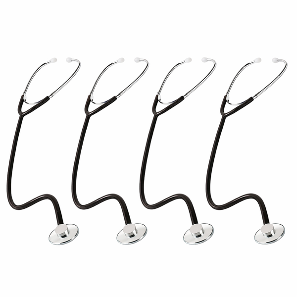 Nurse Single Head Stethoscope - 4 Pack Medical Diagnostic Set
