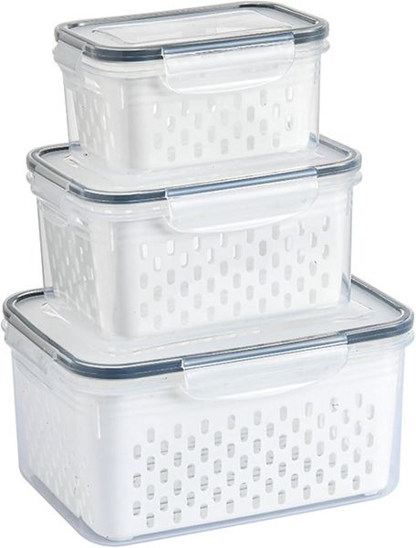 3 Piece Transparent Storage Containers