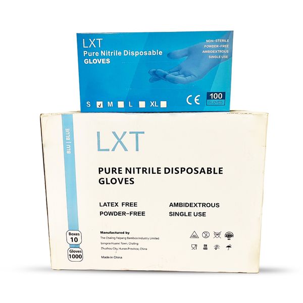 Nitrile Disposable Gloves - Small Blue - Box of 1000