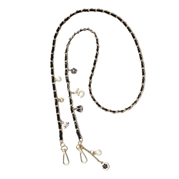 Leather Crossbody Chain Phone Case with Hanging Rope Ornament