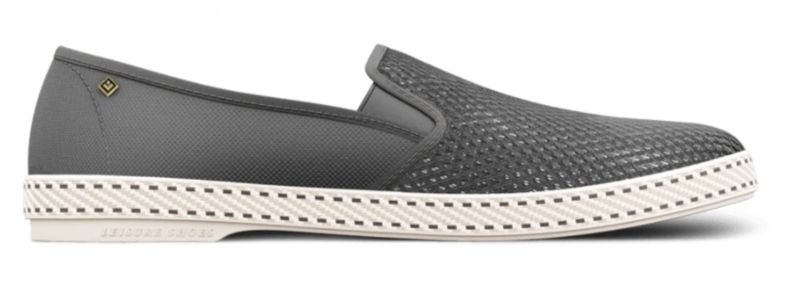 Rivieras Classic Canvas &amp; Mesh Slip-On - Anthracite