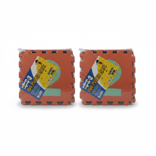 Edu Eva Mat Numbers Set - 10 Piece Educational Mats 28.5x28.5cm - 2 Pack
