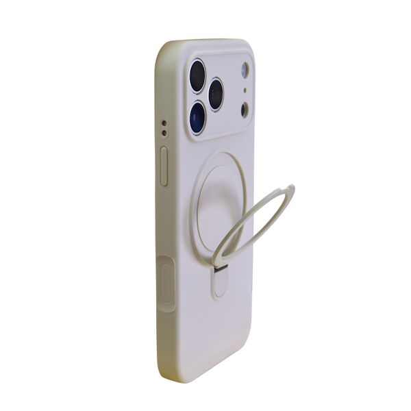 Matte Silicone Phone Case with Magnetic Stand - Compatible with 17 PRO MAX