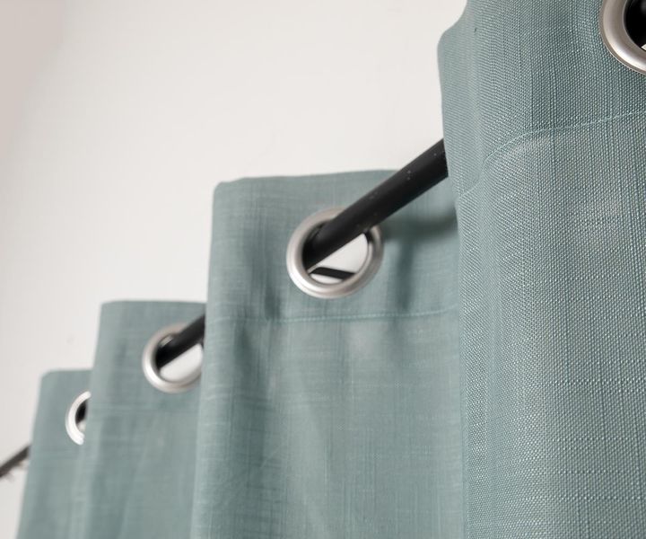 George &amp; Mason - Textured Sheer Eyelet Unlined Curtain