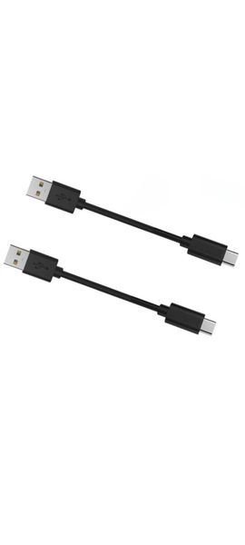 2 Pack Fast Charging Nylon Braided USB to USB Type C Data Cable Black - 1M