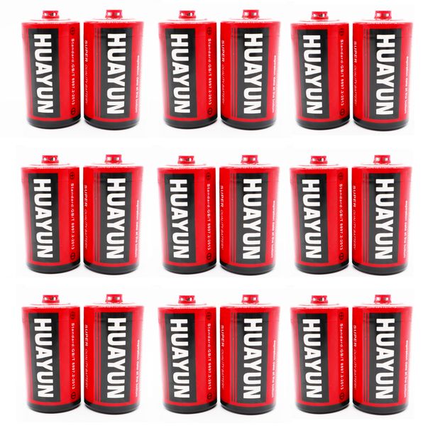 Huayun R20 1.5V Size D UM-1 - 18 Pack