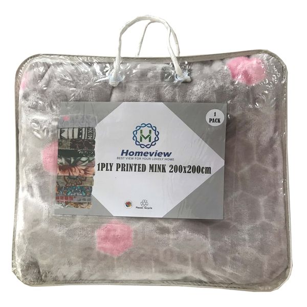 1PLY Mink Blanket-Hexygrey