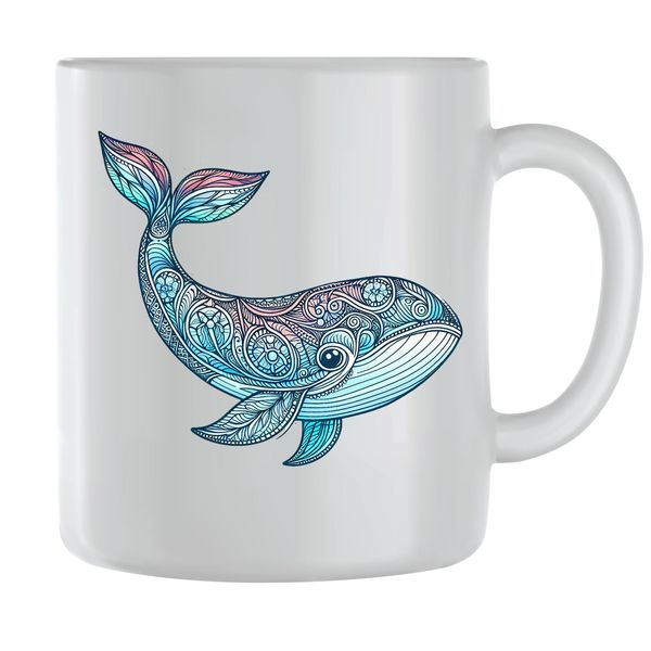 Whale9 Coffee Mugs for Men Women Sealife Graphic Design Cups Present 121
