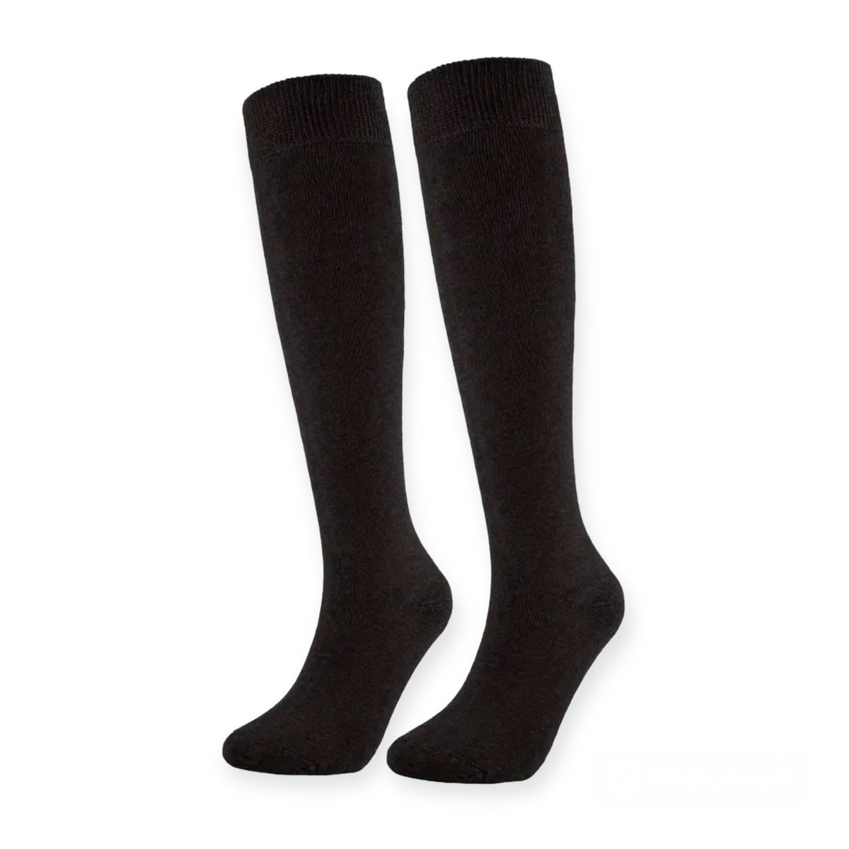 Black Thickened Knee-High Socks for Elevated Style & Coziness | Shop ...